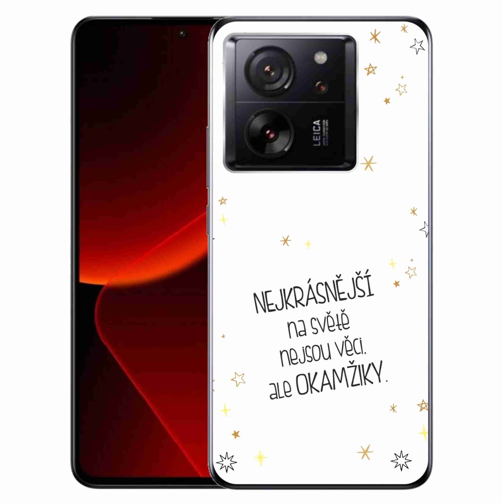 Gél borítás mmCase a Xiaomi 13T/13T Pro számára - idézem 4 fehér háttér
