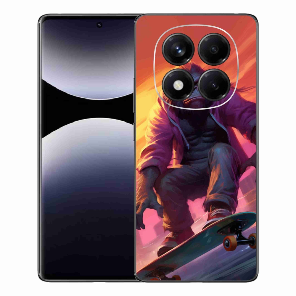 Gél borítás mmCase a Xiaomi Redmi Note 14 Pro számára - gorilla a gördeszkán