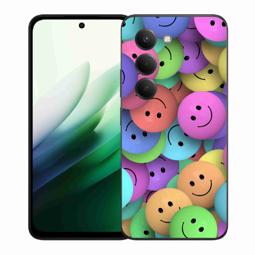 Gél borító mmCase a Xiaomi Redmi 15 5G-hez - színes smiley-k