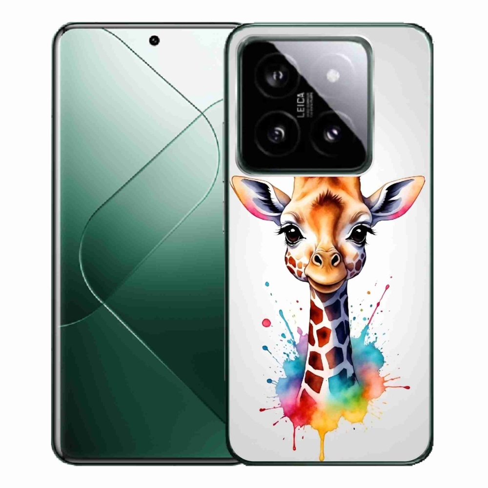 Gél borítás mmCase a Xiaomi 14 Pro-hoz - zsiráf 1