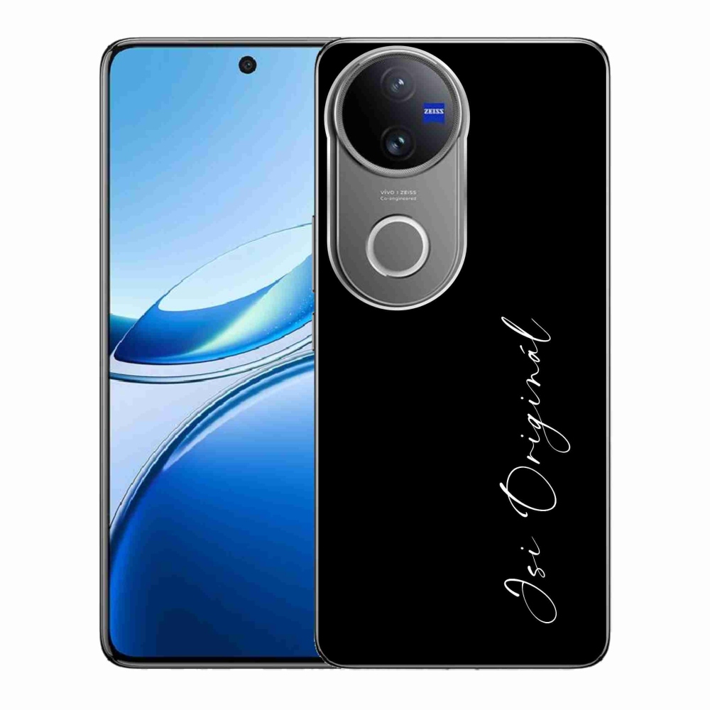 Gélburkolat mmCase a Vivo V50 5G-n - te vagy az eredeti fekete háttér