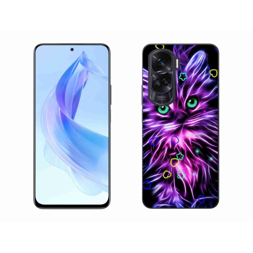 Zselés borítás mmCase a Honor 90 Lite készülékhez - absztrakt macska