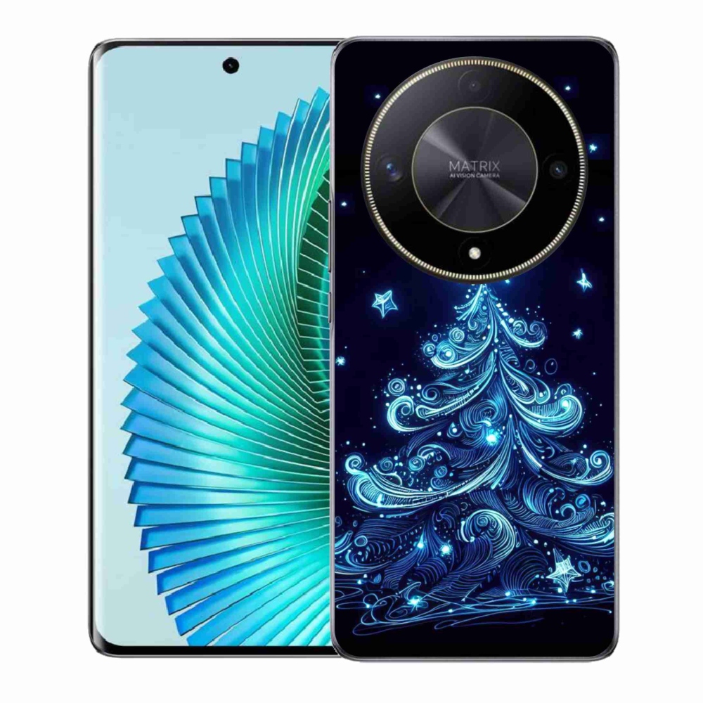 Gél borítás mmCase a Honor Magic 6 Lite 5G számára - neon karácsonyfa 4