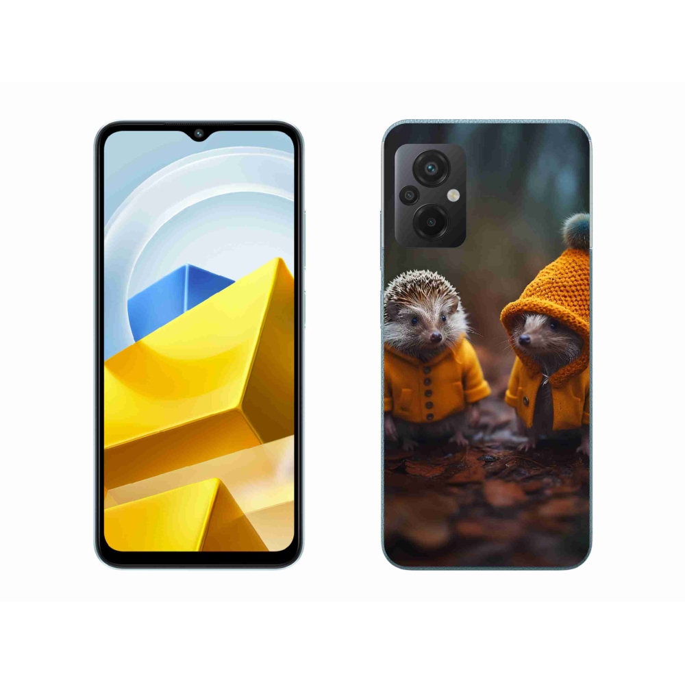 Gél borítás mmCase a Xiaomi Poco M5 4G-hez - sünök