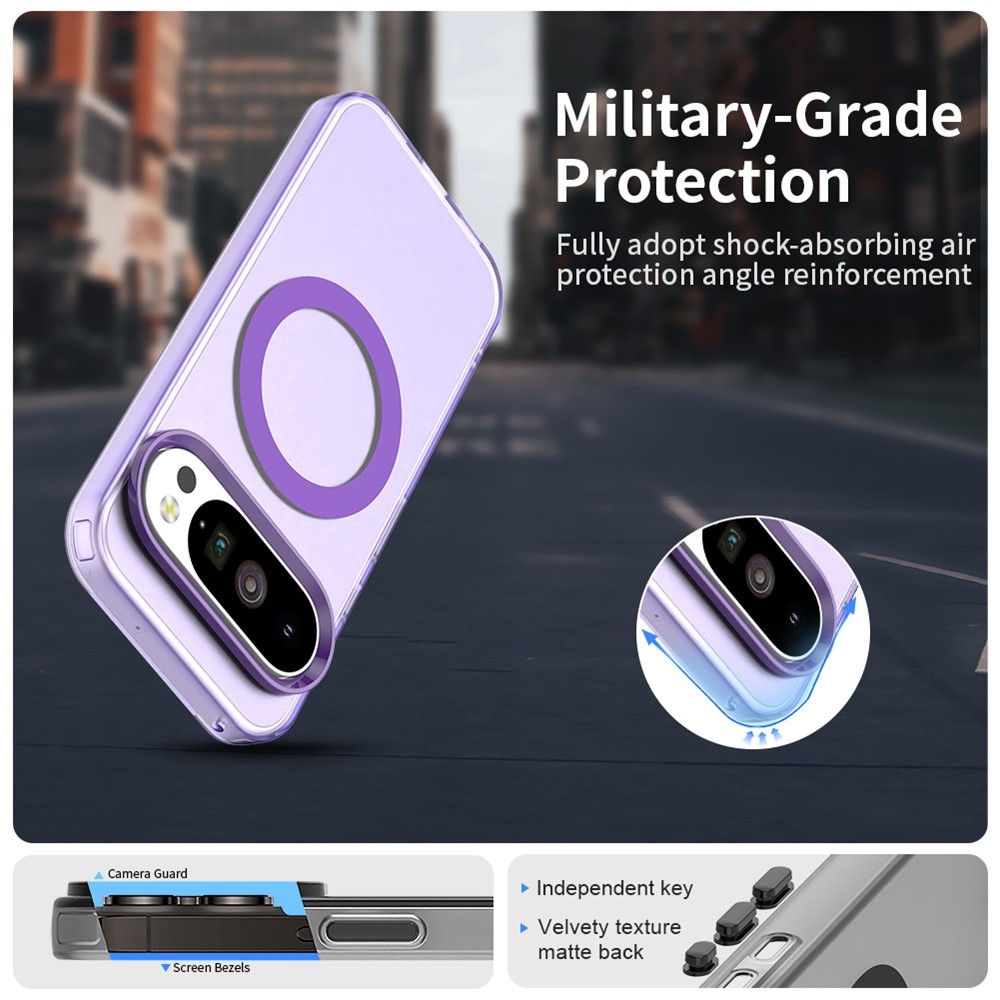 Candy zselés tok MagSafe a Google Pixel 10 Pro/Pixel 10 számára - lila