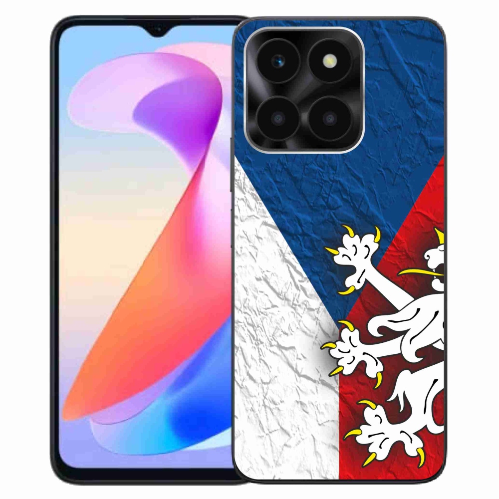 Zselés borítás mmCase a Honor X6a számára - cseh zászló 1
