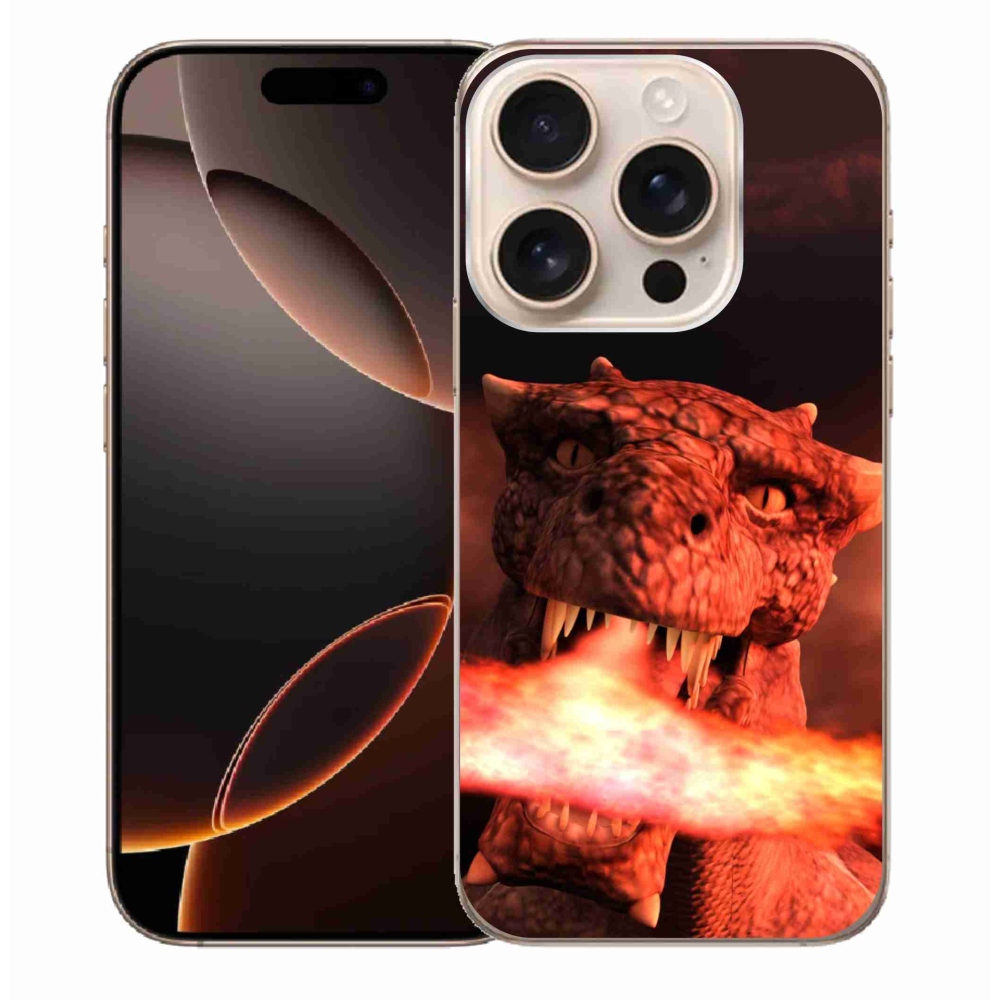 Gél védőburkolat mmCase iPhone 16 Pro Max készülékhez - sárkány