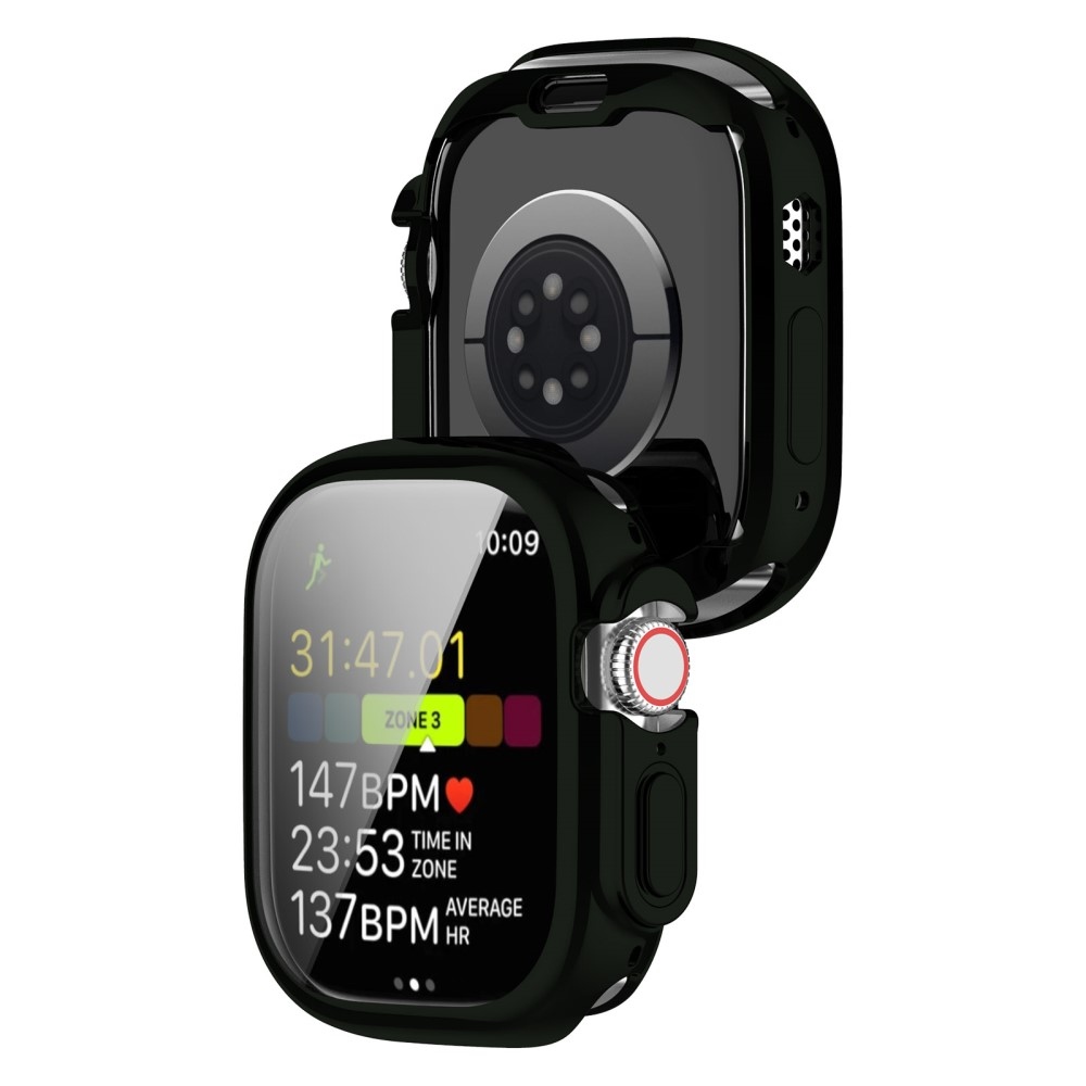 Puha, pattintható zselés védőtok Apple Watch Ultra/Ultra 2 49 mm-es órához - sötétzöld
