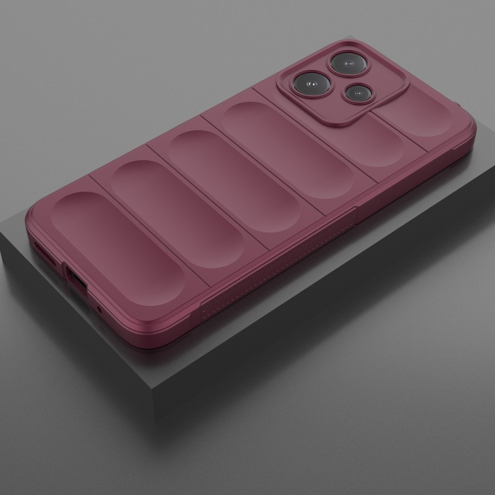 Rugg tartós zselés tok Xiaomi Redmi 12 5G - bordó színben