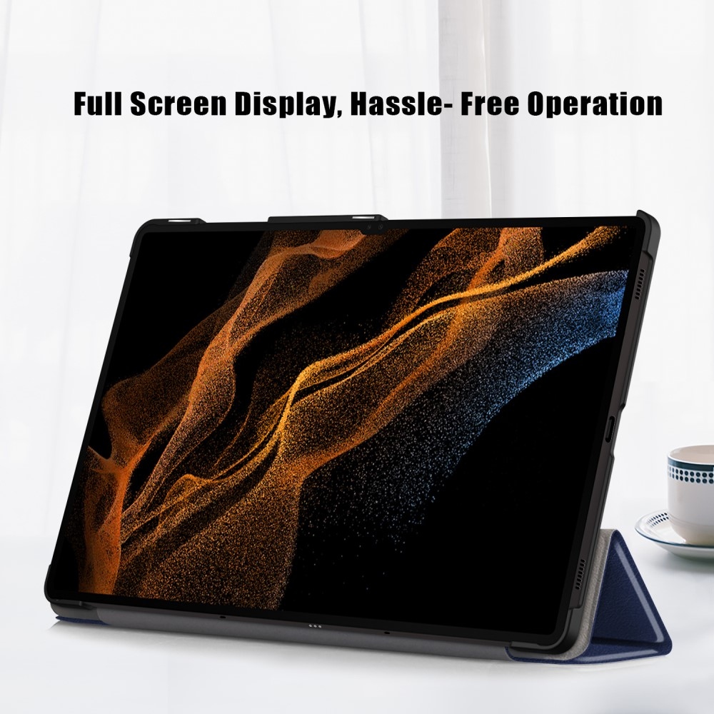 Ügyes záró tok Samsung Galaxy Tab S9 Ultra/Tab S10 Ultra - sötétkék