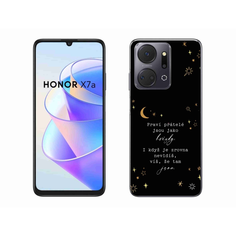 Gél borítás mmCase a Honor X7a készülékhez - Idézet 6 fekete háttér