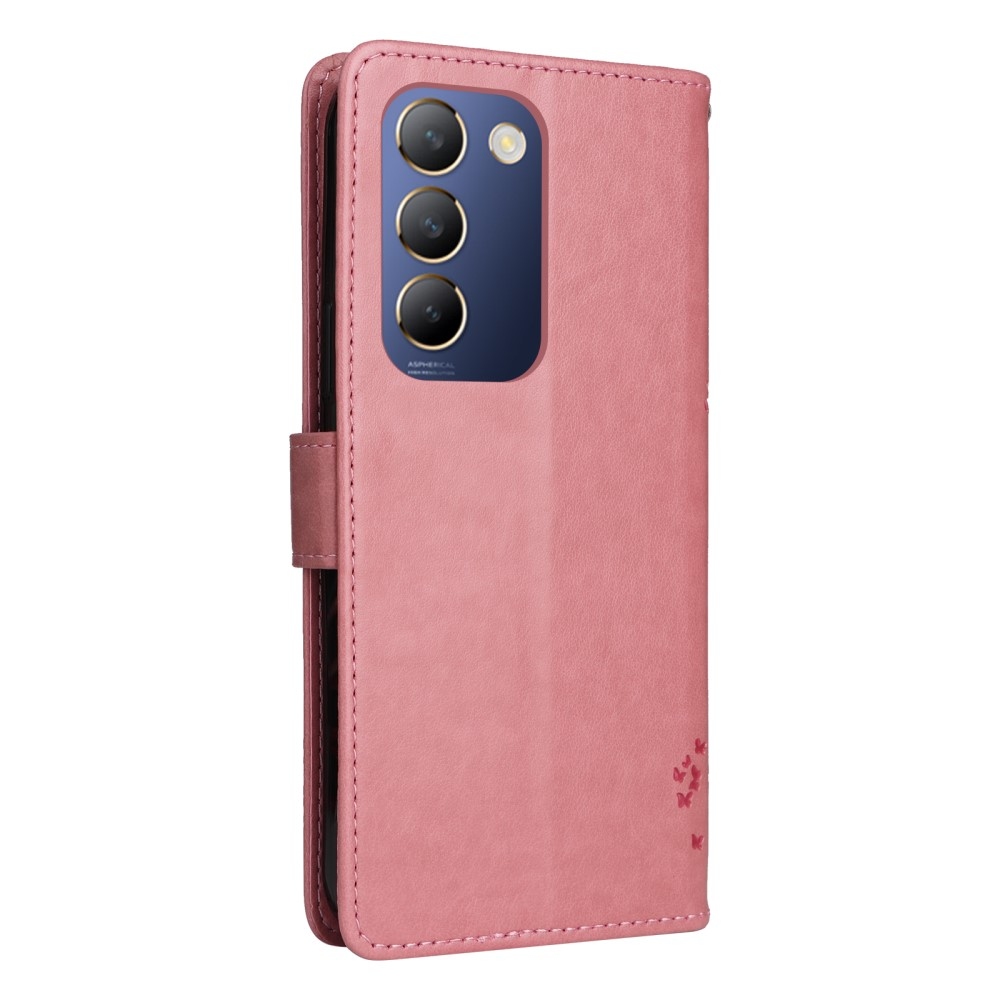 Fa könyv tok a Vivo V40 SE 4G/5G készülékhez - rózsaszín