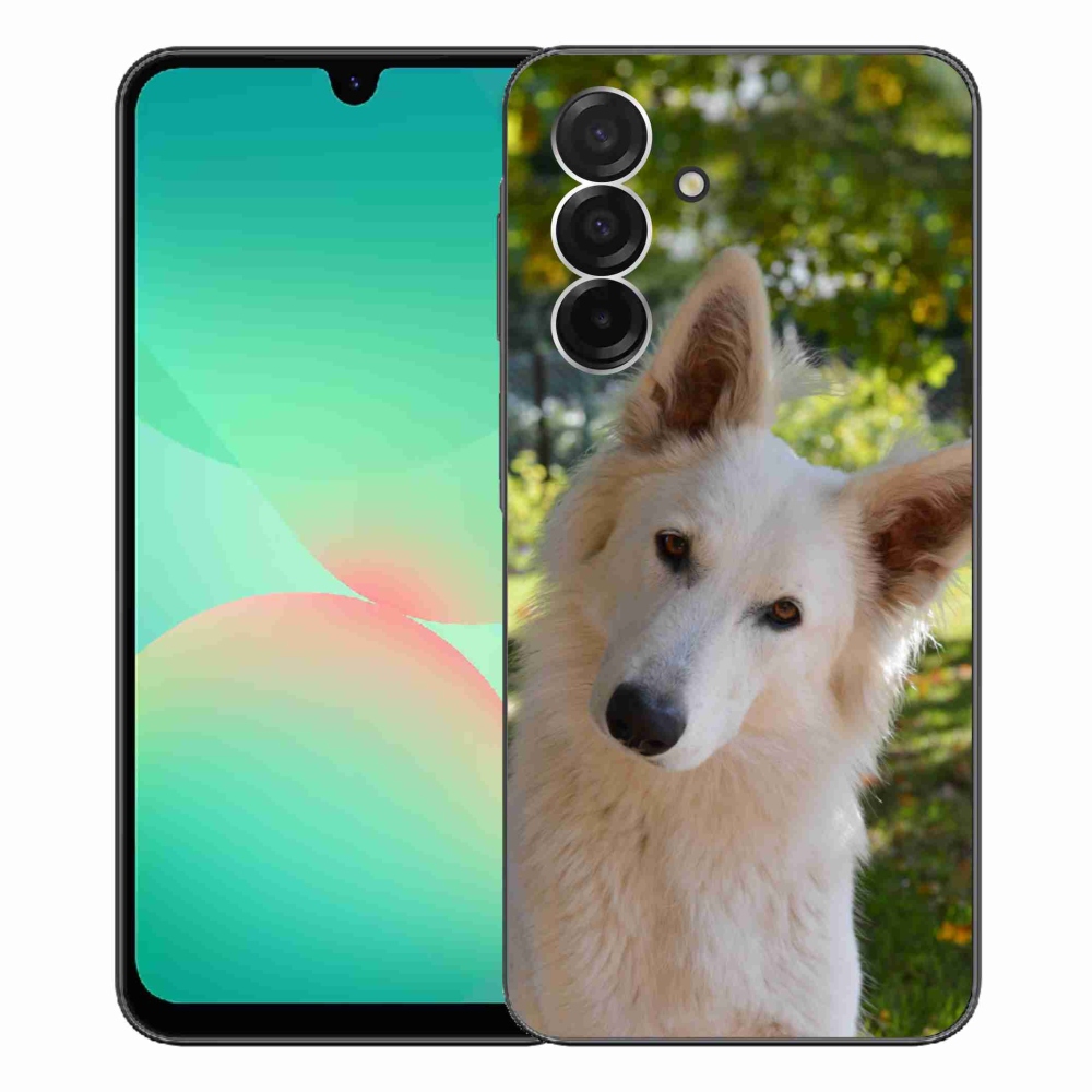 Gél védőhuzat mmCase Samsung Galaxy A26 5G - fehér Svájci juhász 1