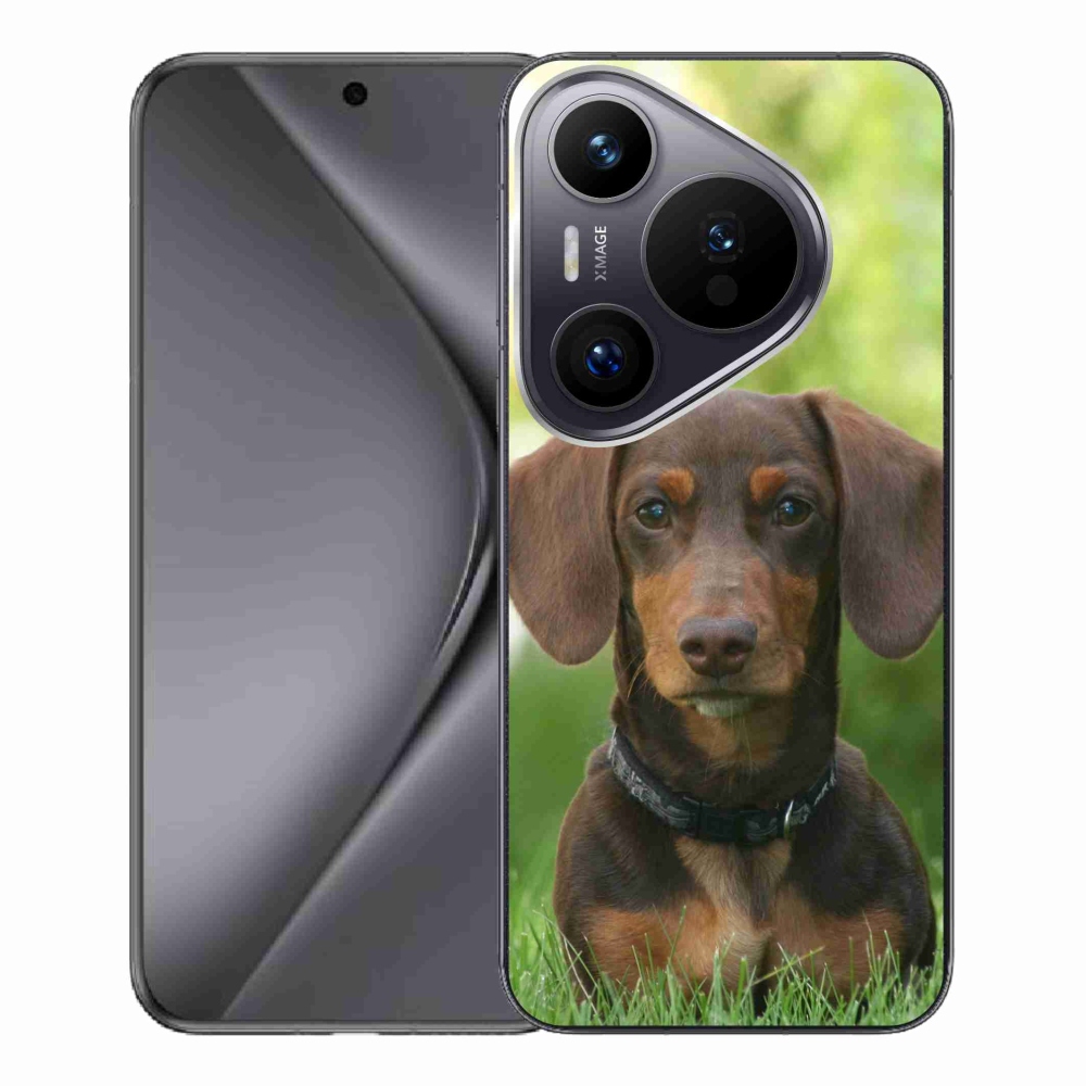 Gél tok mmCase a Huawei Pura 70 Pro készülékhez - barna tacskó