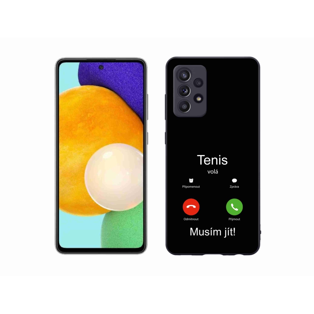 Gél borítás mmCase Samsung Galaxy A52s 5G - teniszhívások fekete háttérrel