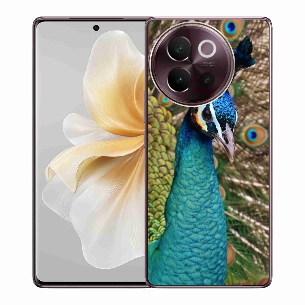 Gél borítás mmCase a Vivo V40 Lite 5G készülékhez - páva