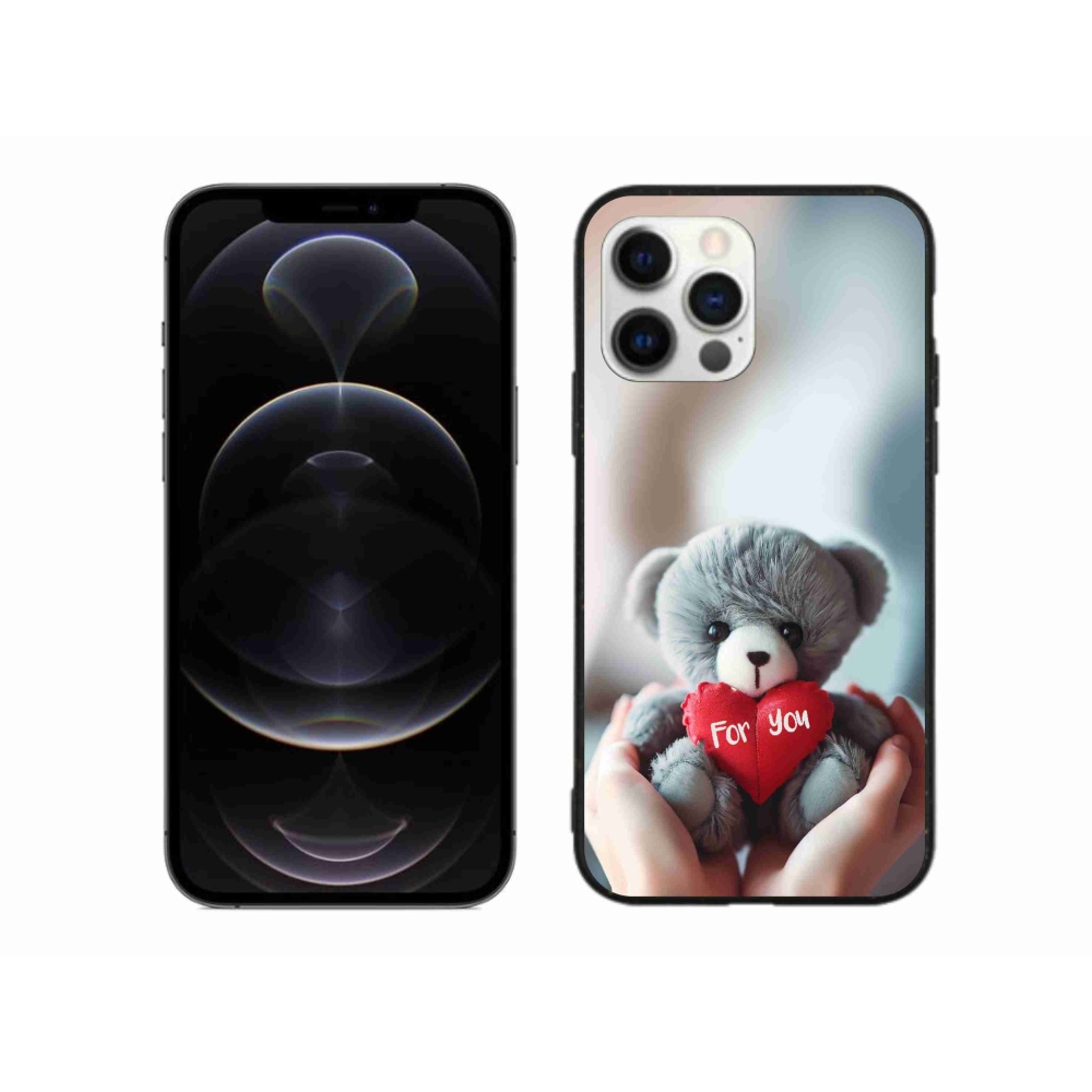 Gél borítás mmCase iPhone 12 Pro Max készülékhez - mackó a szerelmesek számára