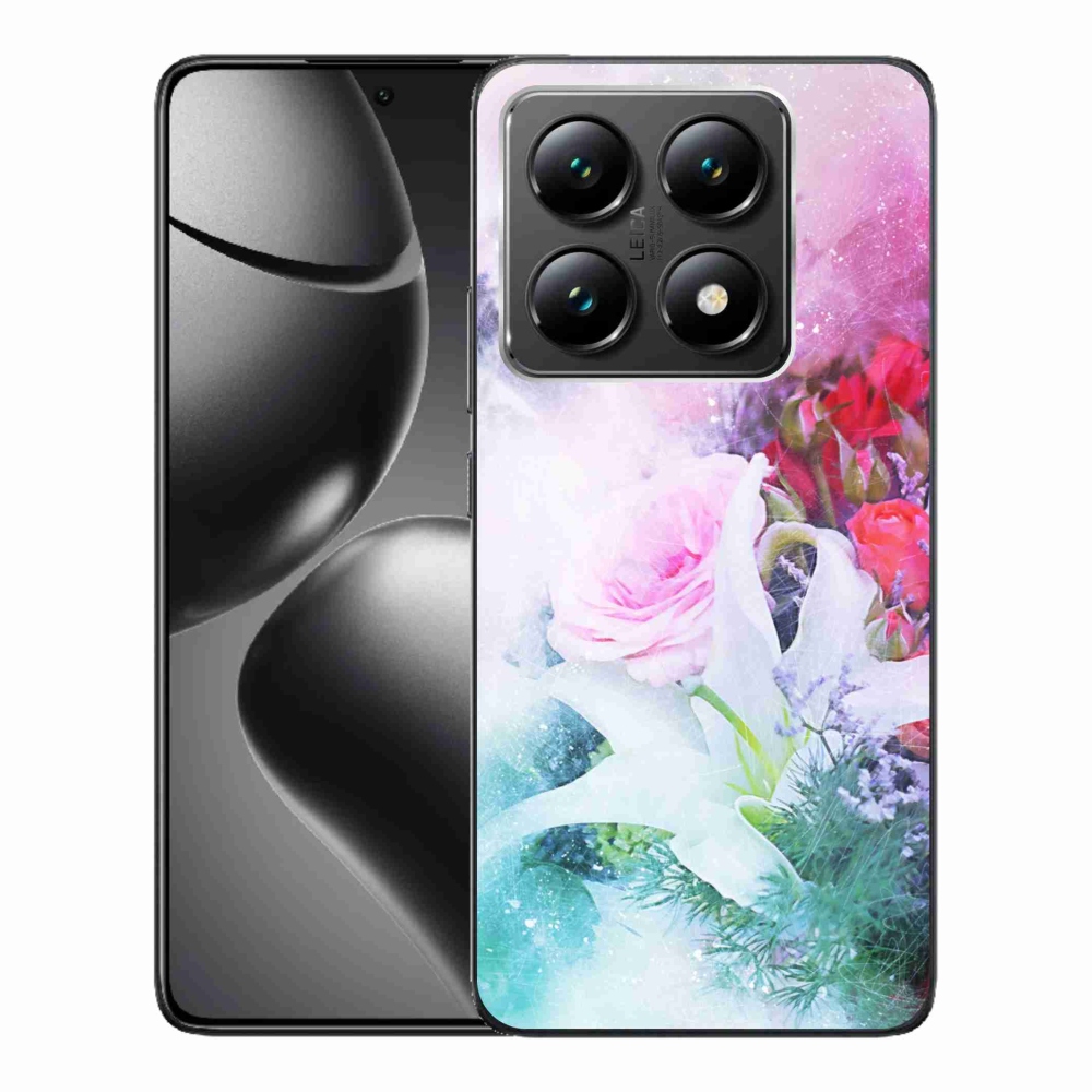 Gél borítás mmCase a Xiaomi 14T számára - virágok 4