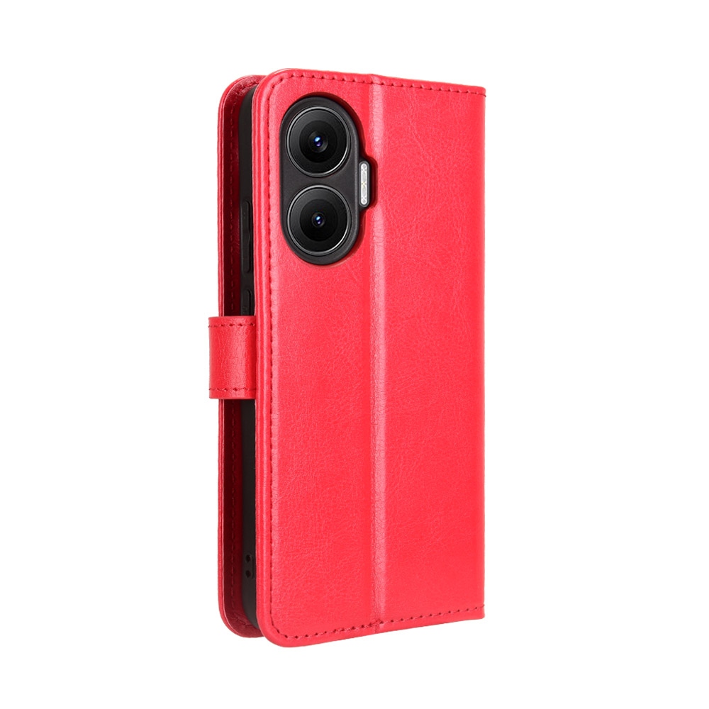 Őrült könyv tok a Xiaomi Poco F7 5G-hez - piros