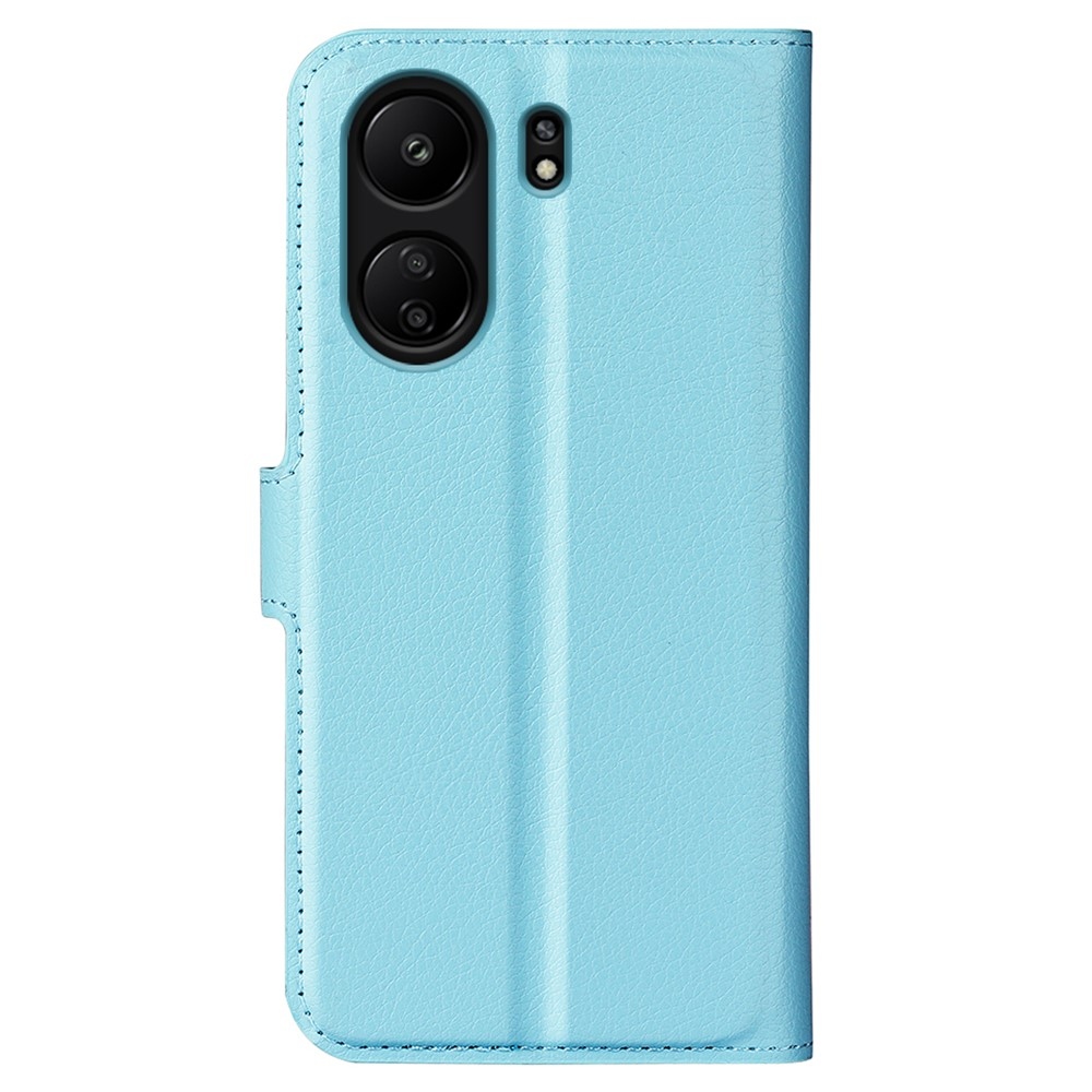 Litchi könyv tok a Xiaomi Poco C65/Redmi 13C készülékhez - kék