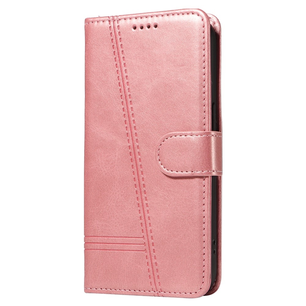 Póló alakú könyvtáska Samsung Galaxy S24+/S25+ készülékhez - rózsaarany
