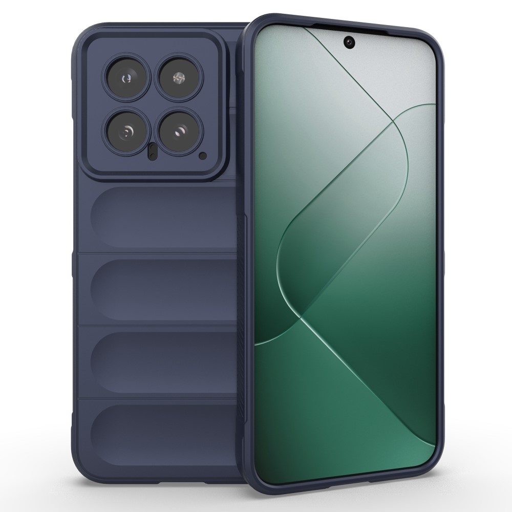 Rugg tartós zselés tok Xiaomi 14 - sötétkék