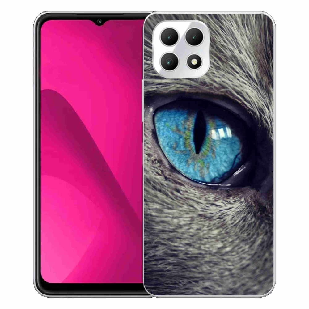 Zselés borítás mmCase a T-Mobile T Phone 2 készülékhez - kék macskaszem