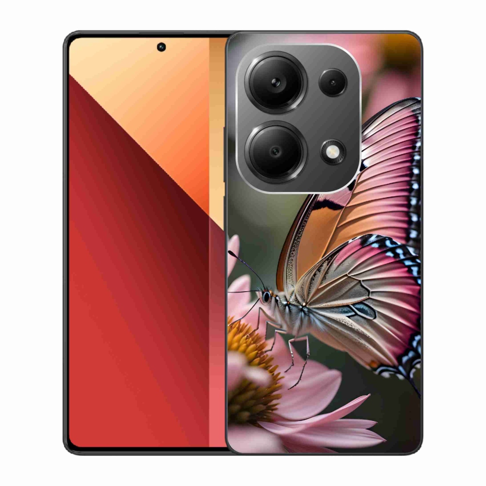Gél borítás mmCase a Xiaomi Redmi Note 13 Pro 4G/Poco M6 Pro számára - színes pillangó