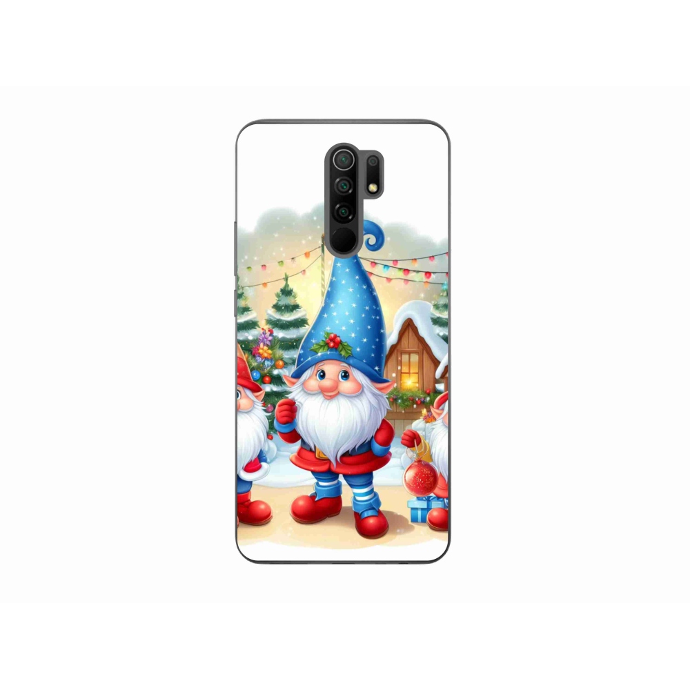 Gél borítás mmCase a Xiaomi Redmi 9-hez - Karácsonyi manók