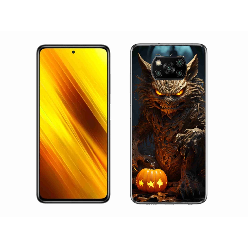 Gél borítás mmCase a Xiaomi Poco X3 Pro számára - Halloween szörnyeteg
