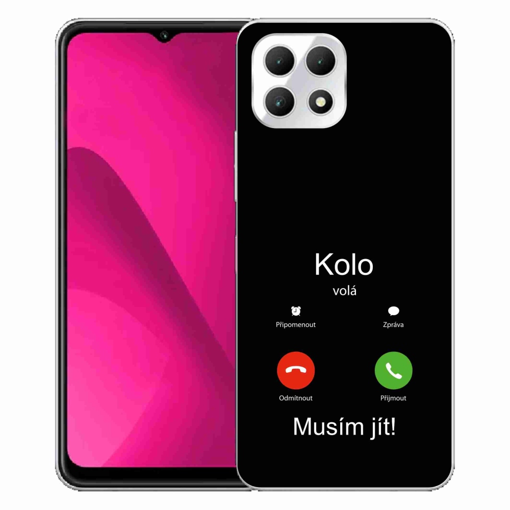 Zselés borítás mmCase a T-Mobile T Phone 2 készülékhez - kerék hívások fekete háttérrel