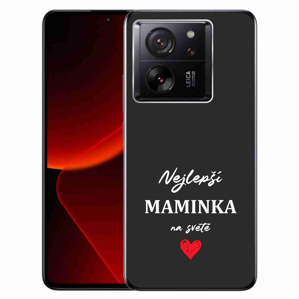 Gél borítás mmCase a Xiaomi 13T/13T Pro - legjobb anya 1 fekete háttérrel