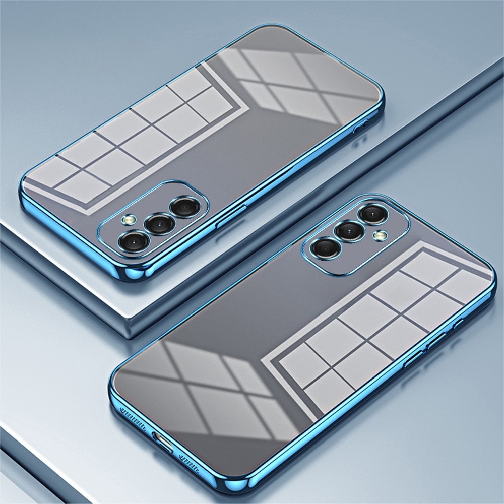 Vágott zselés csillogó tok Samsung Galaxy A16 4G/5G készülékhez - kék