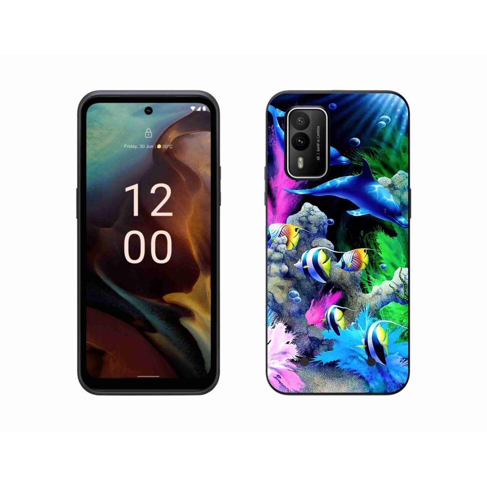 Gél tok mmCase a Nokia XR21 készülékhez - Tengeri világ