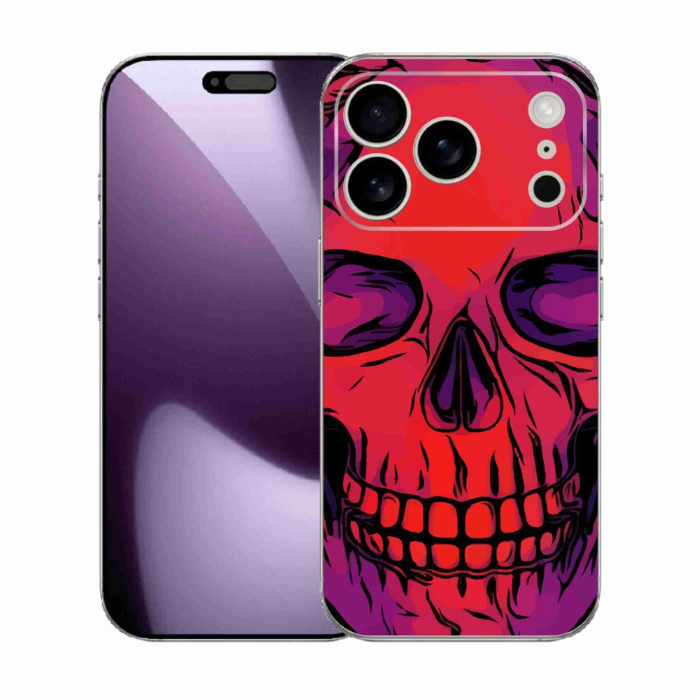 Zselés borítás mmCase iPhone 17 Pro készülékhez - koponya