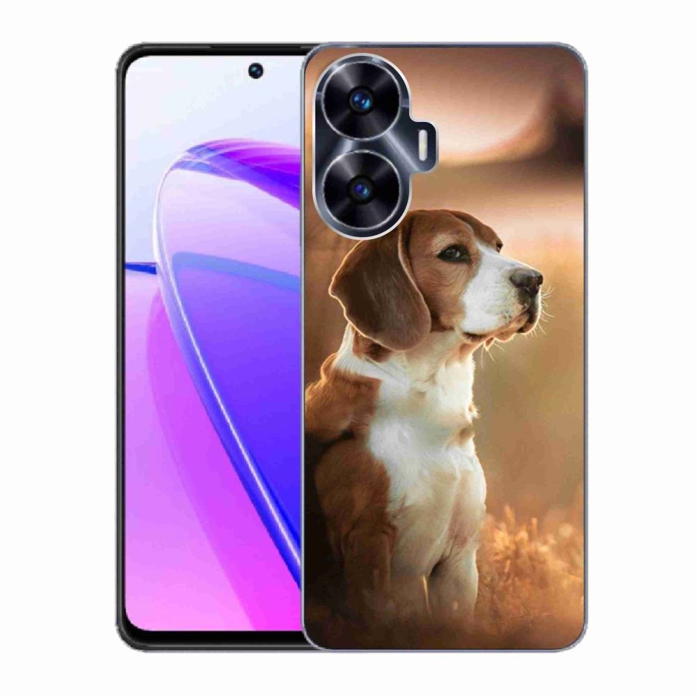 Gél borító mmCase a Realme C55 készülékhez - bézs színű