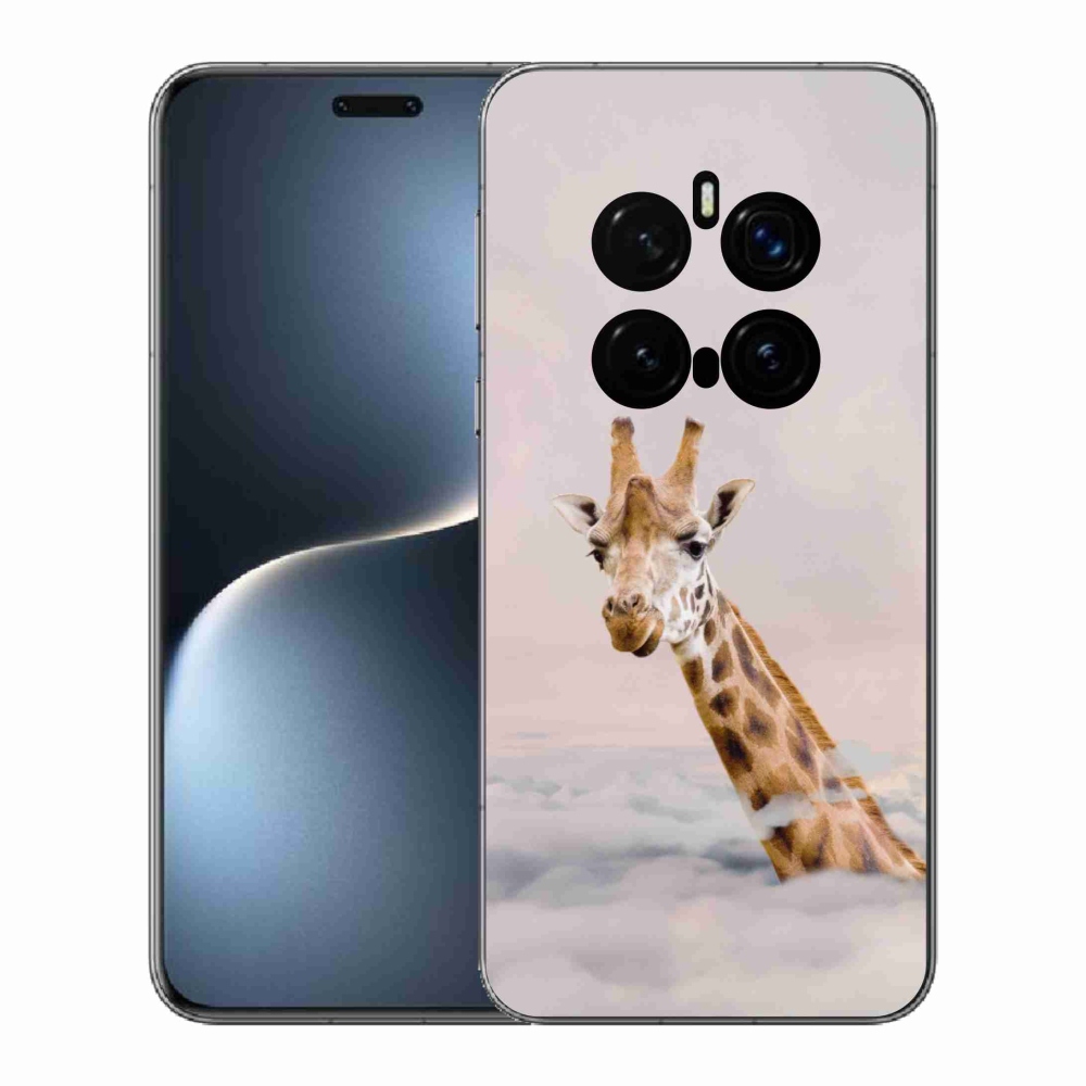 Zselés borítás mmCase a Honor Magic 7 Pro 5G számára - zsiráf a felhőkben