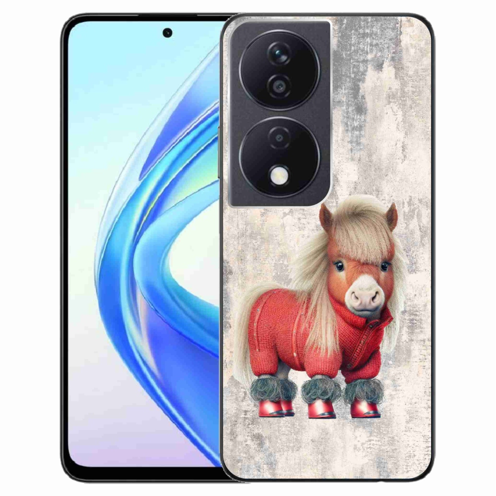 Zselés borítás mmCase a Honor X7b/Honor 90 Smart - póni pulóverben
