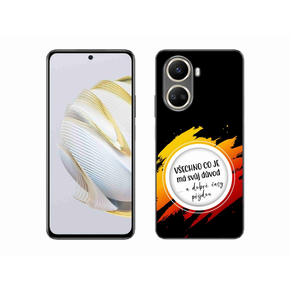 Gél borítás mmCase a Huawei Nova 10 SE-n - idézet 3 fekete háttér
