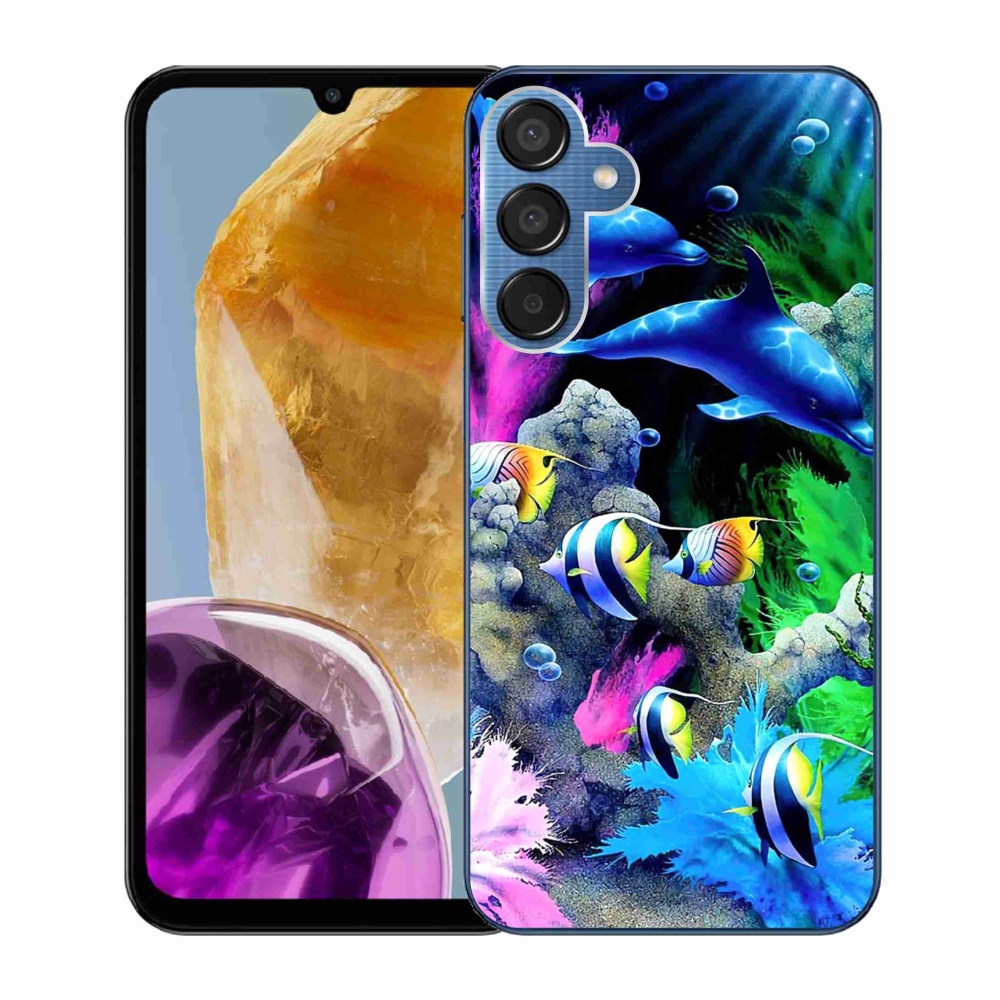 Gél tok mmCase a Samsung Galaxy M15 5G készülékhez - Tengeri világ