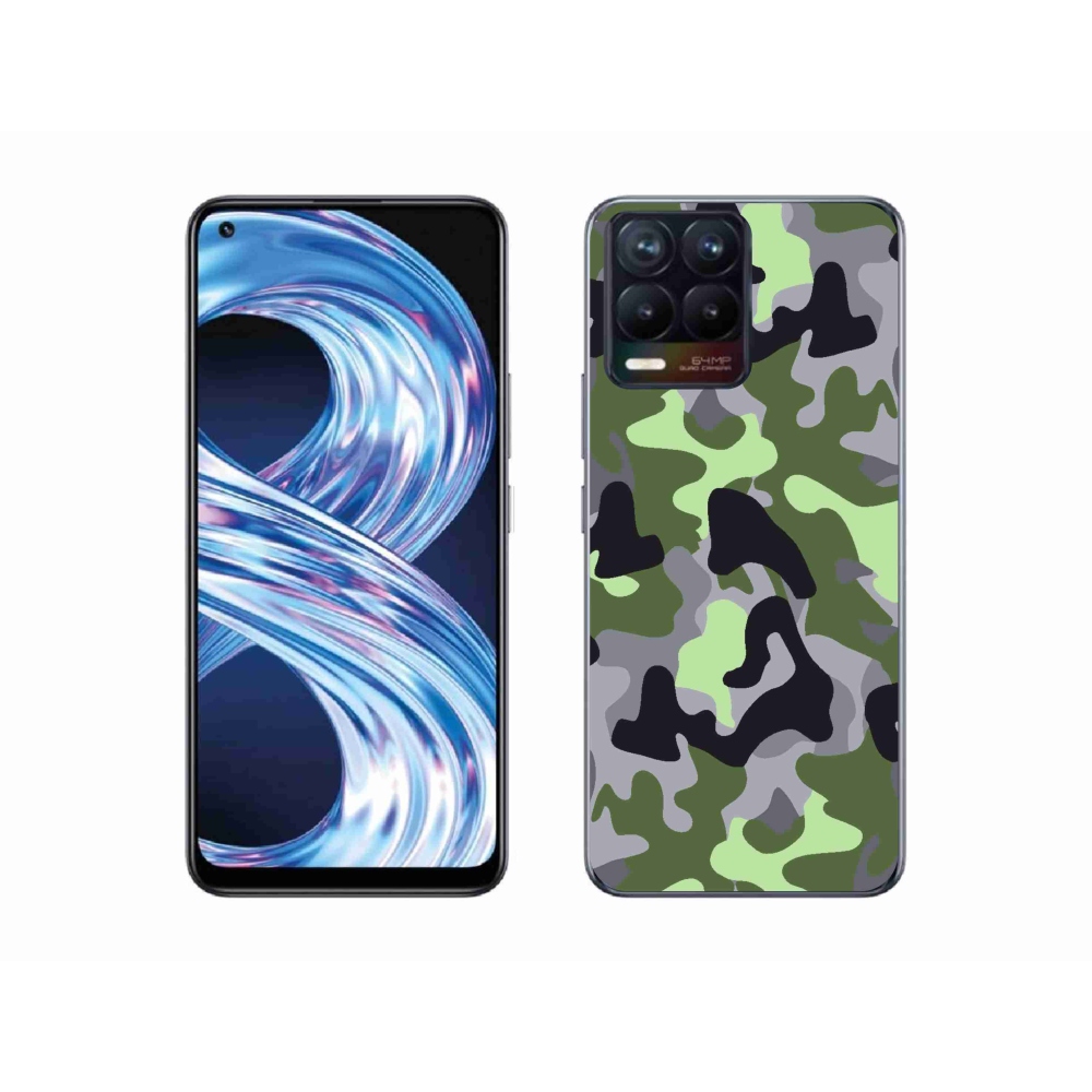Gél borítás mmCase a Realme 8 4G-hez - terepszínű minta 7