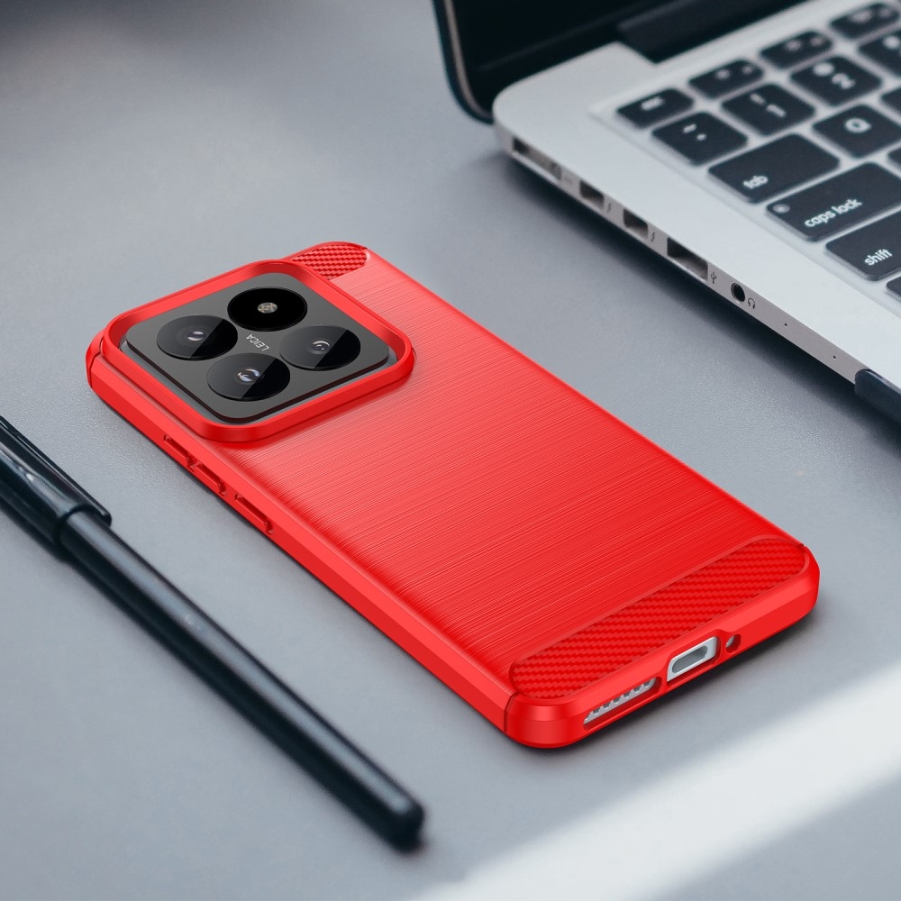 Szénálló zselés tok Xiaomi 14 Pro - piros