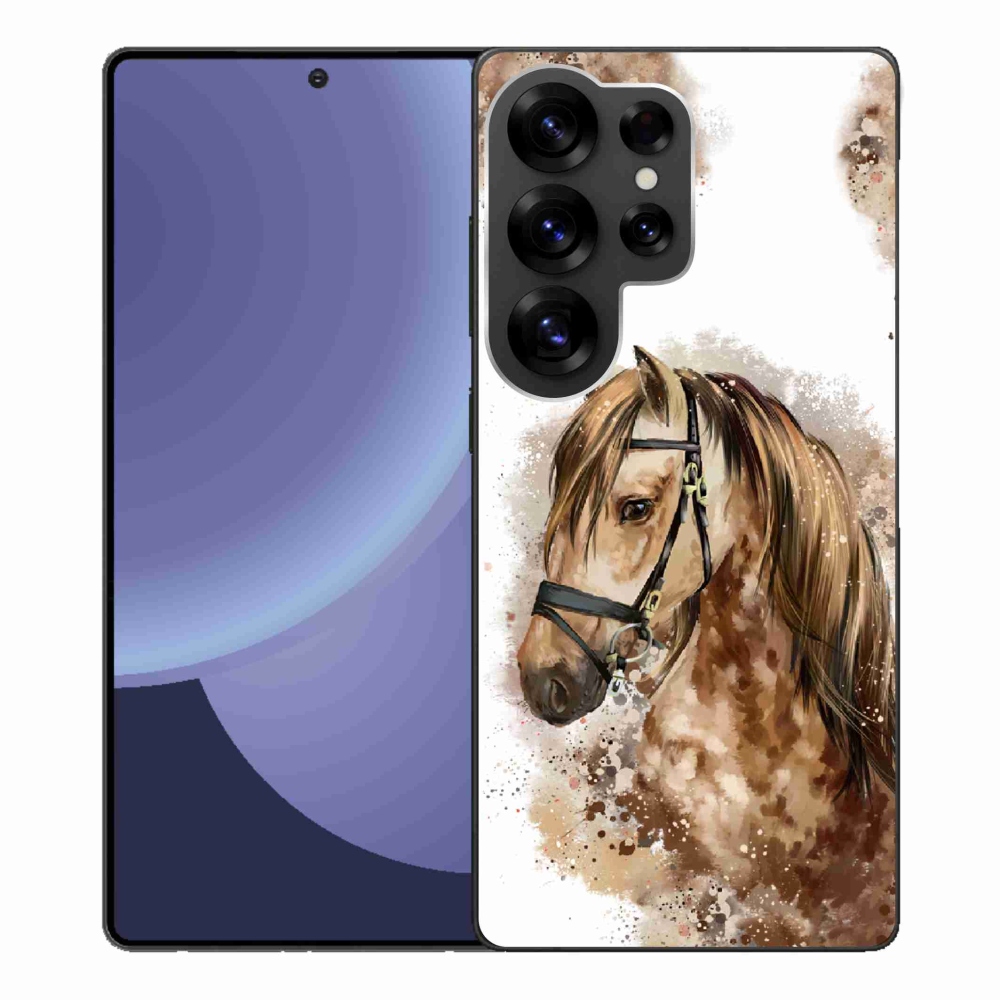Zselés borítás mmCase Samsung Galaxy S25 Ultra - barna rajzfilm lóhoz