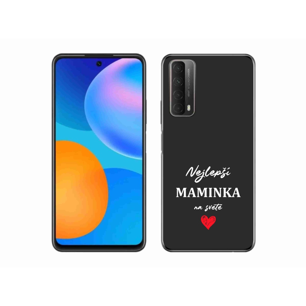Gél borító mmCase a Huawei P Smart (2021) - legjobb anya 1 fekete háttérrel