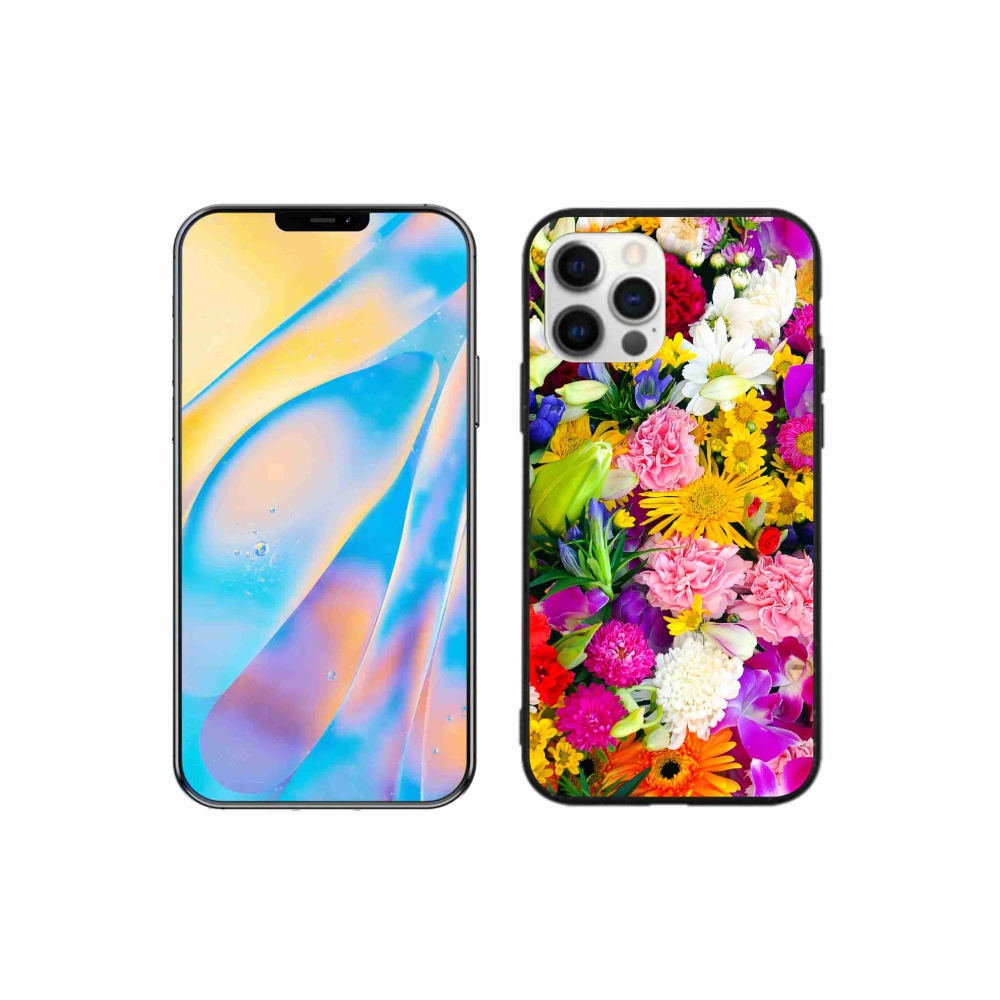 Zselés borítás mmCase iPhone 12 készülékhez - virágok 12