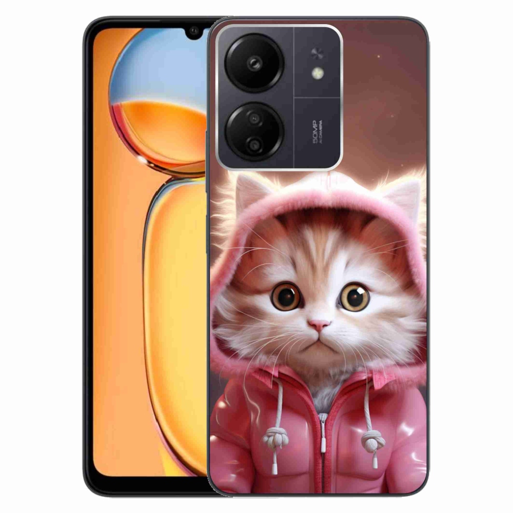 Gél borítás mmCase a Xiaomi Poco C65/Redmi 13C számára - aranyos cica 3