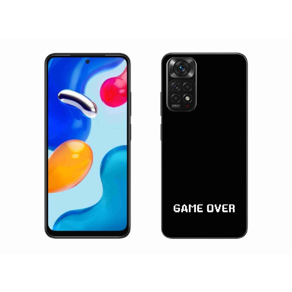 Gél borító mmCase a Xiaomi Redmi Note 11 4G-hez - játék fekete háttérrel