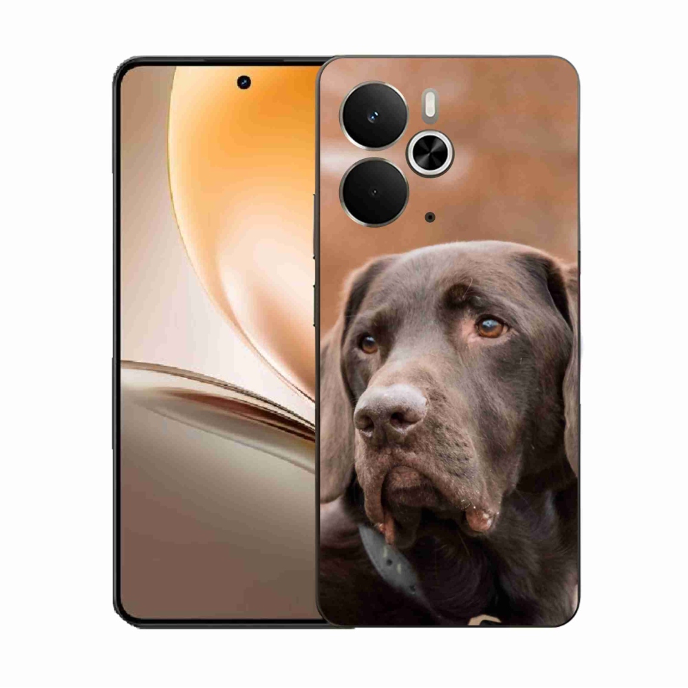 Gél borítás mmCase a Realme 14 5G készülékhez - barna labrador