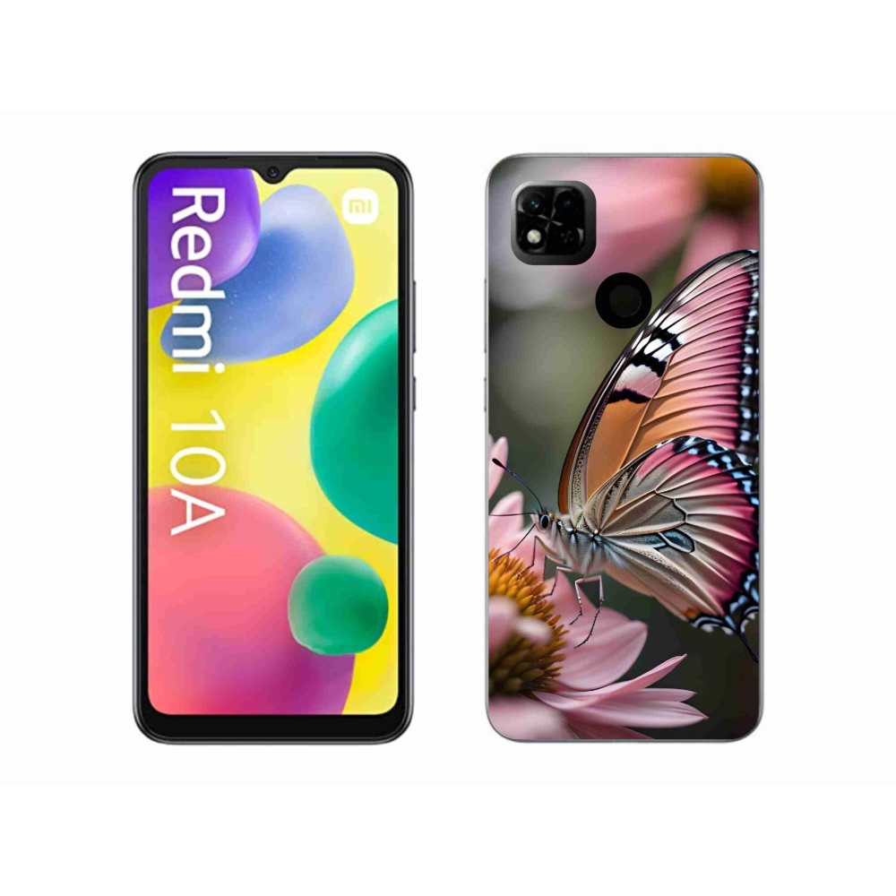 Gél borítás mmCase a Xiaomi Redmi 10A számára - színes pillangó