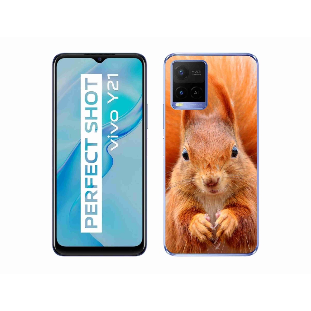 Zselés borítás mmCase a Vivo Y21/Y21s/Y33s készülékhez - mókus
